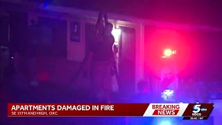 5 people displaced after apartment complex fire in SE OKC