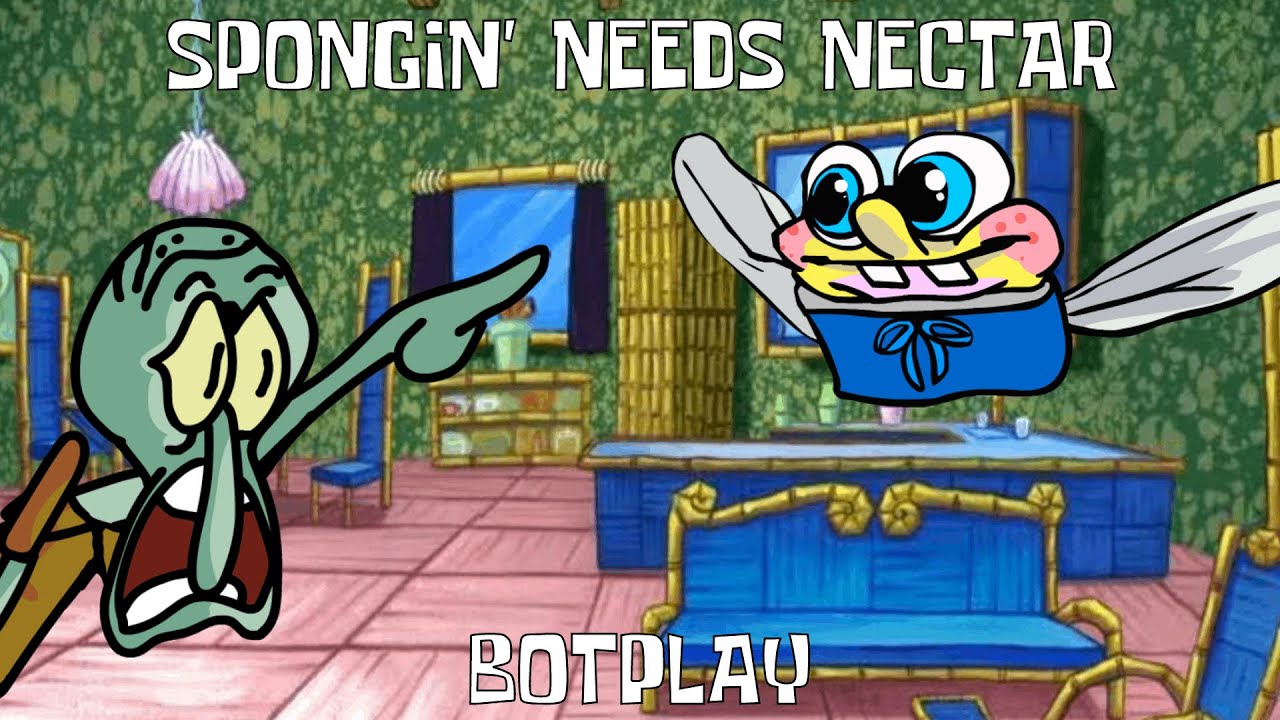 FNF: ANGRY SQUIDWARD VS SPONGEBOB-BUTTERFLY [BOTPLAY] Friday Night ...