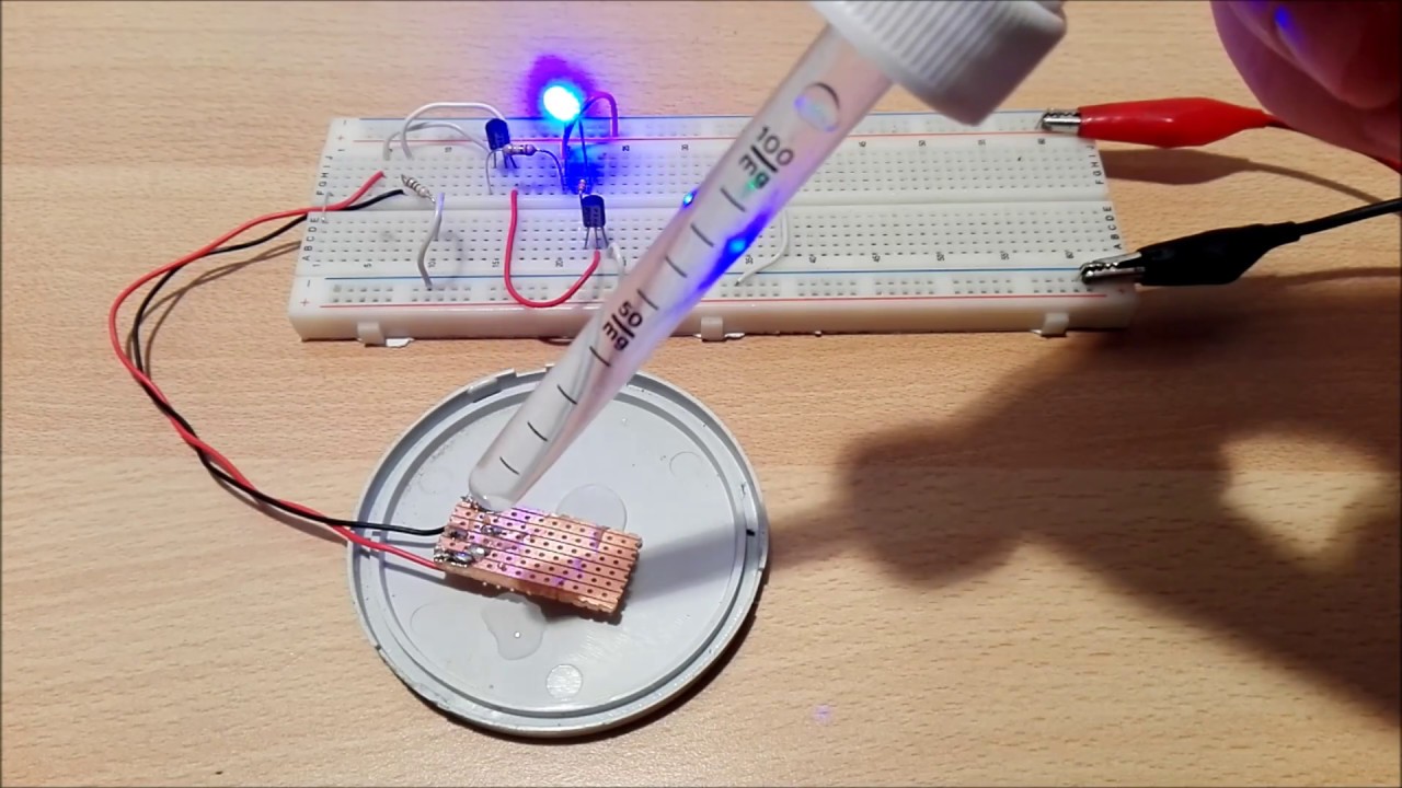 Rain Sensor DIY with two BC546 - YouTube