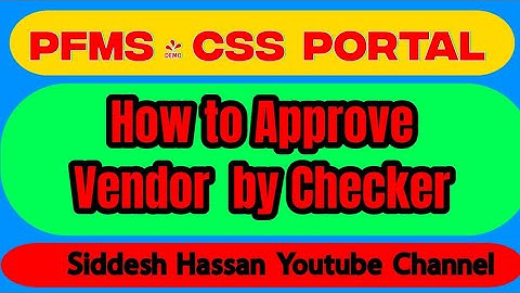 Approve vendor in canara css portal #pfms #cna #vendormanagement