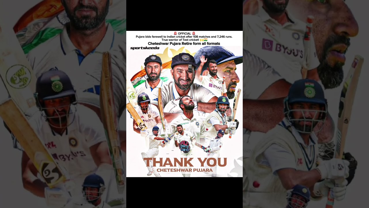 Pujara Retire form all formats 💔🏏
