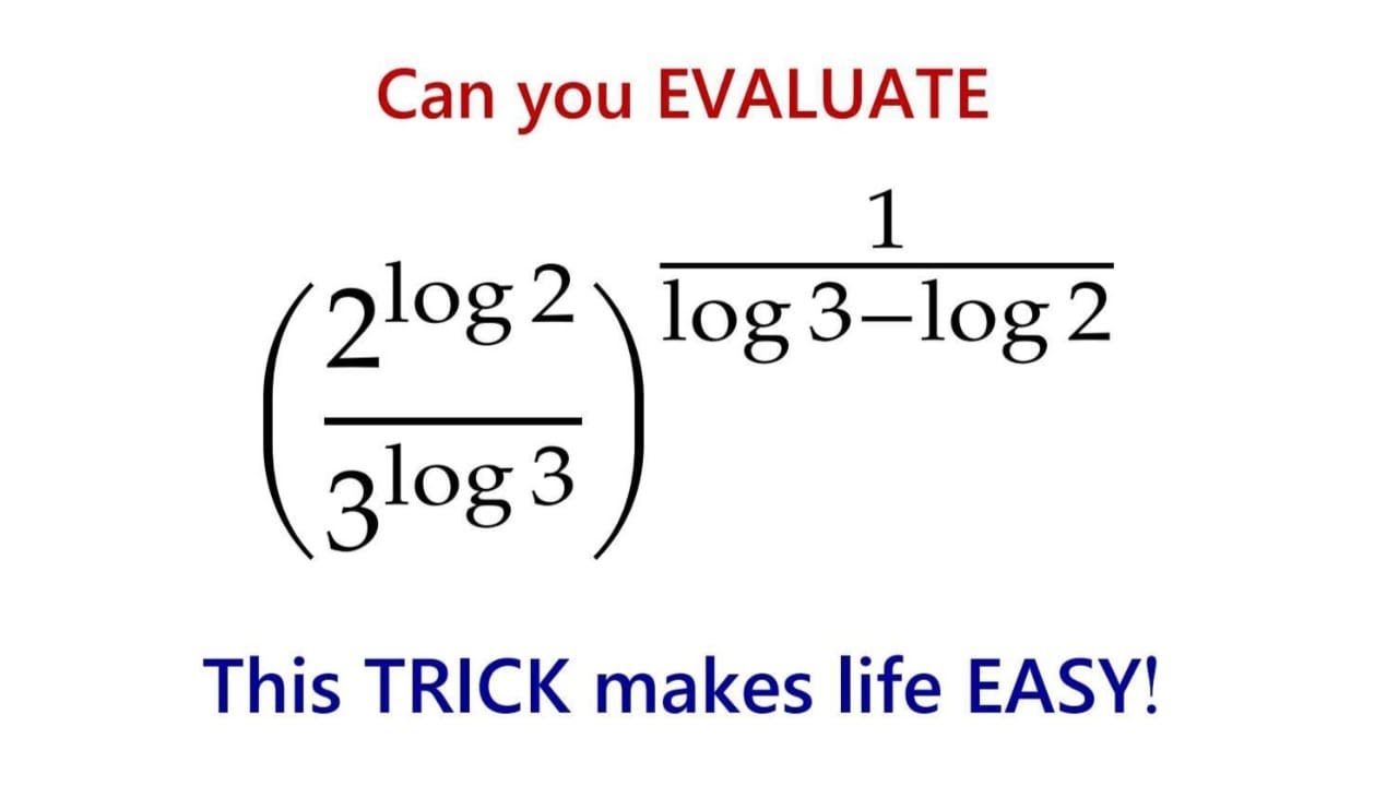 Can You Evaluate This Log Expression Without A Calculator? Many Failed ...