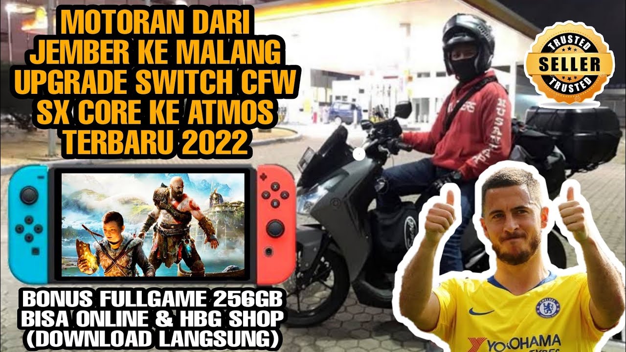 Jauh jauh dari jember ke malang buat upgrade os switch cfw sx core ke atmos terbaru 2022 bonus game
