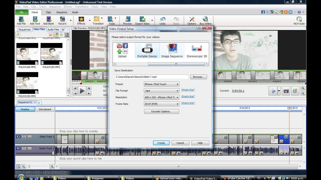 video editor free download videopad