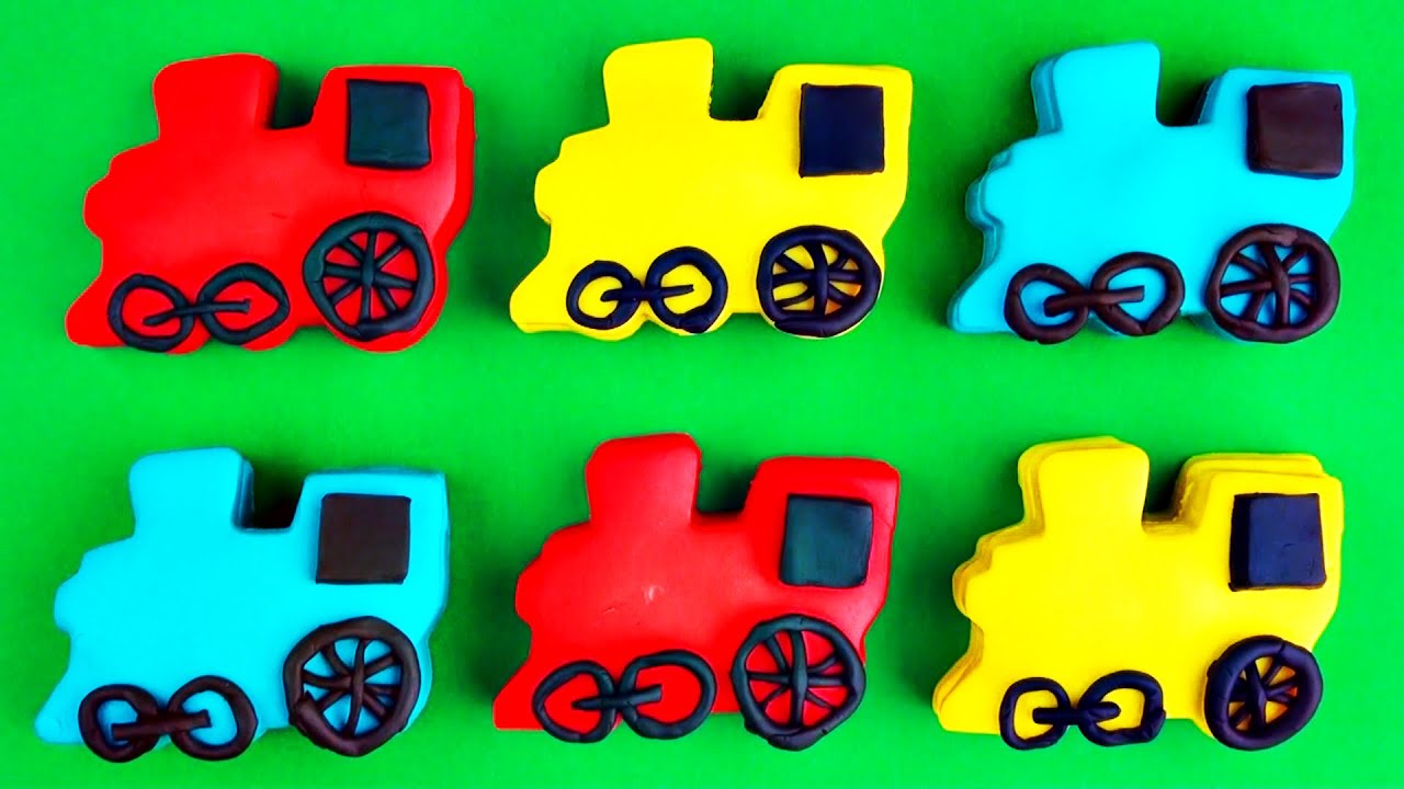 PlayDoh Trains Surprise Eggs Thomas Tank Engine Mickey Mouse Cars 2