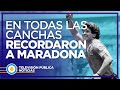 Homenaje a Maradona en los estadios del mundo