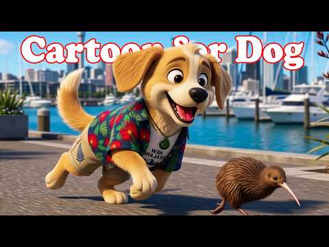 Dog Cartoon in Colors They Can See 🐾 TV for Dogs to Reduce Stress 🍃 Dog Relaxation Music for Anxiety