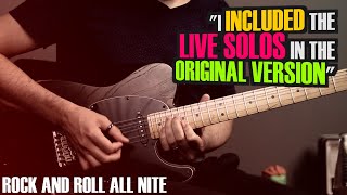 Rock and Roll All Nite - Kiss (guitar cover with live solos)