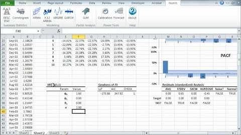 Module 7 - ARMA calibration in Excel