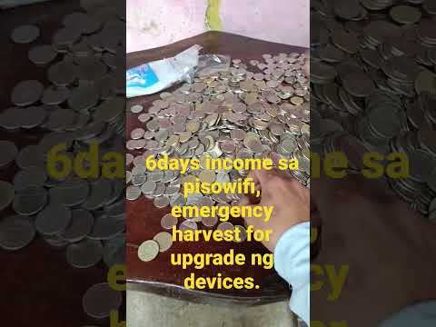 Piso wifi income, 6days na laman ng pisowifi ko | emegency harvest for upgrade. @YAMUASTV