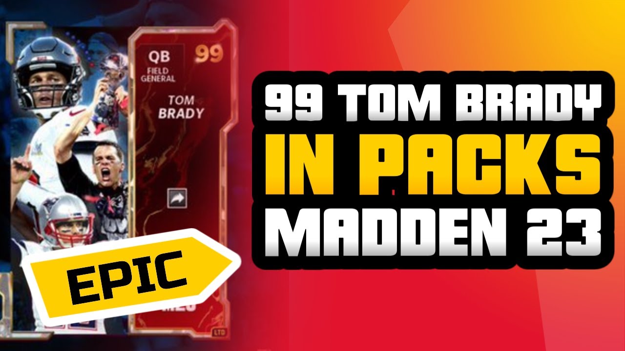 99 LTD TOM BRADY IN PACKS NOW. MADDEN 23 TRAINING VARIETY PACK OPENING