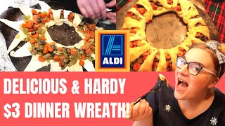 ALDI RECIPE EASY $3 DINNER OR HOLIDAY DISH TO PASS HEARTY VEGGIE WREATH / RING