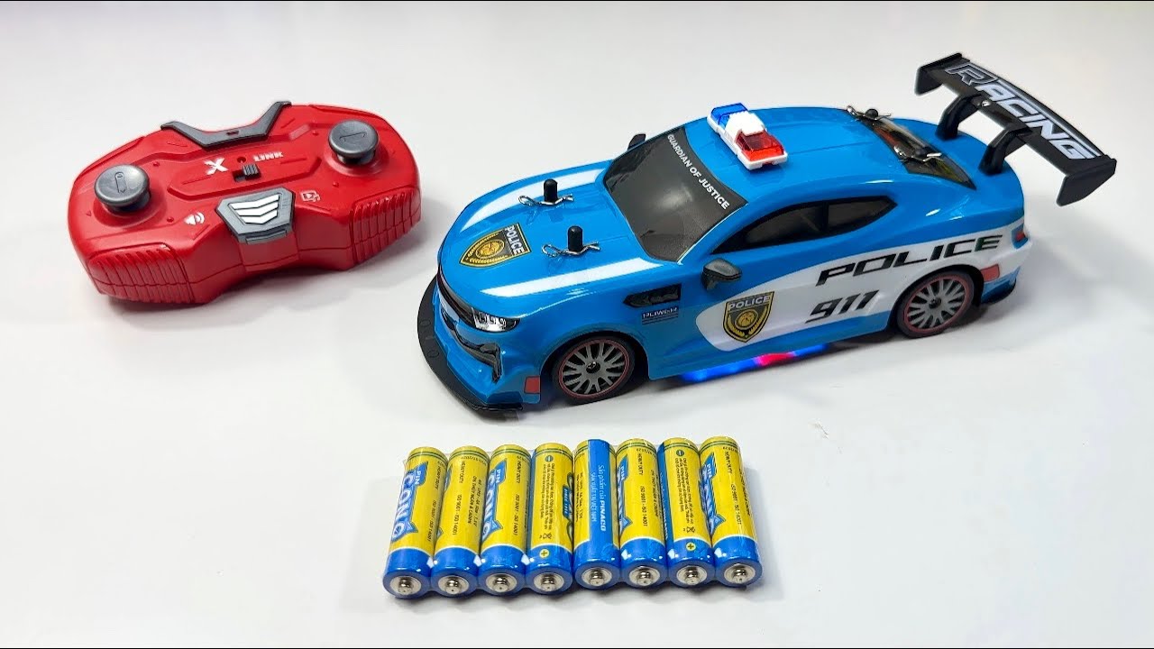 Unboxing 3D Classic train, RC city police car, Deformation Remote car, RC drift racing car