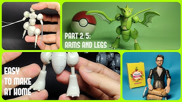 How to create Scyther or Any action figure using Handmade ball joints | Mouldit tutorial Part 2/5