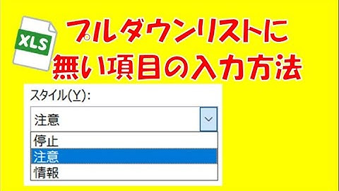 エクセルプルダウン　無い項目　入力できる設定
