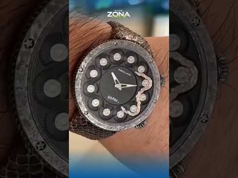 🕰️✨ Reloj Slytherin cobra vida con serpiente mecánica