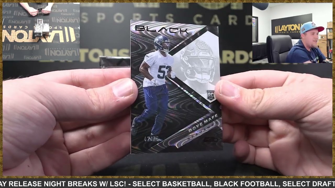 2022 Panini Black Football Hobby 12 Box FULL CASE Break #3 - RANDOM DIVISIONS