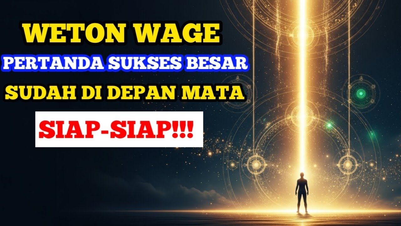 WETON WAGE Mendapat Pengaruh Langka! Pertanda Sukses Besar Sudah Di Depan Mata!