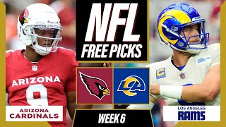 CARDINALS vs. RAMS NFL Picks and Predictions (Week 6) | NFL Free Picks Today