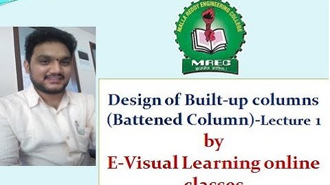 Design of Built up columns Battened Column (Lecture - 1)