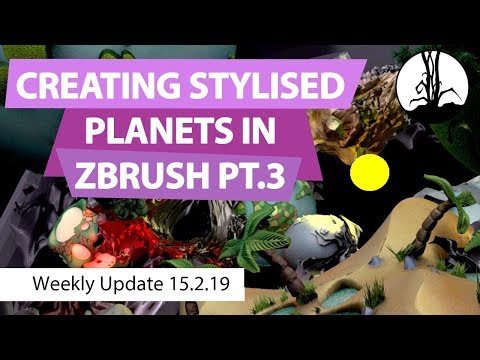 Creating Stylised Planets in ZBrush Part 3