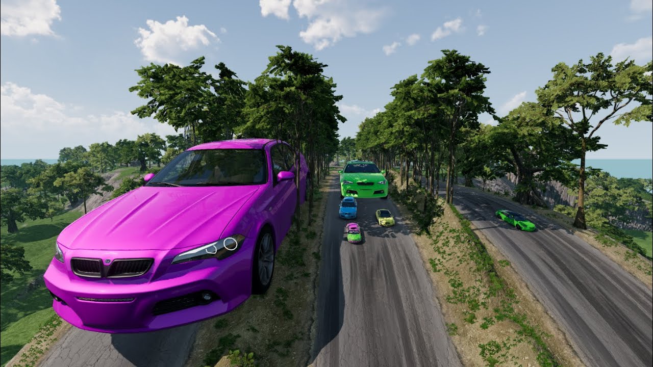 Big To Small Cars Realistic Fall Jump in BeamNg.Drive #3 - YouTube