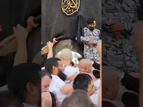 Hacerül Esved'de Büyük İzdiham #kabe #kaaba #hajreaswad