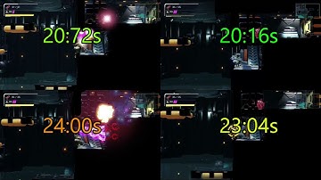 Metroid Dread - Burenia pseudos time comparison