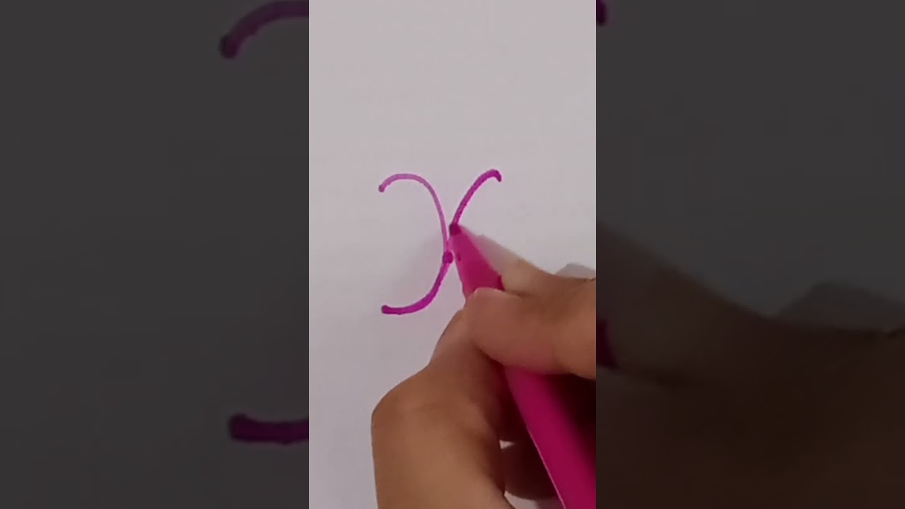 " x " Small Cursive Writing ✍️ 