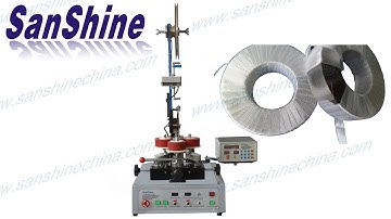 Automatic big toroid insulation tape taping machine (SS300T-02)@machinehousewindingtechnol5788