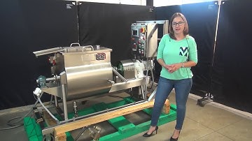 Lee  25 GAL 316 Stainless Jacketed Horizontal Paddle Mixer Demonstration