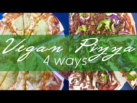 Vegan Pizza 4 Ways (+ vegan mozzarella!)