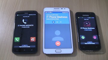 Samsung Galaxy  Fake call on HTC+Incoming call&Outgoing call at the Same Time Samsung S+Note 1