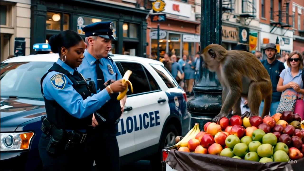 Monkey vs police 🐒😡😡