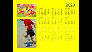 MS Word Tutorial: Microsoft Word Calendar 2020| Calendar Design Ideas| Word Monthly Calendar screenshot 4