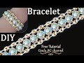 Pearl & Chaton Montees Bracelet Wedding Bracelet Tutorial DIY Beads Jewelry Making