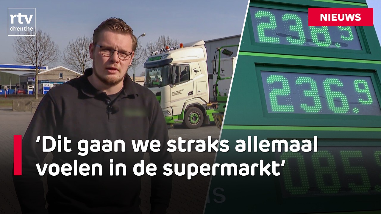 De hoge dieselprijzen raken iedereen: van transporteur tot consument | RTV Drenthe