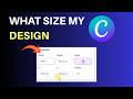 How To Know What Size My Design Is In Canva | Canva Tutorial