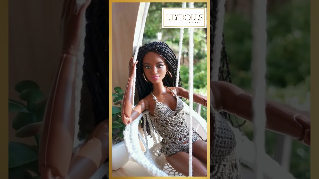 Watch this Barbie crochet bathing suit come to life! Dollfashion