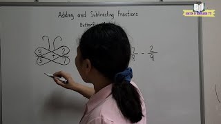 adding and subtracting fractions butterfly method