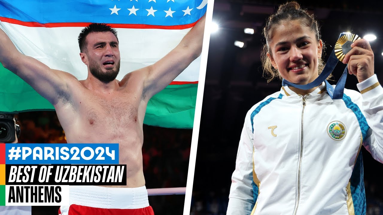 🇺🇿 The best of Uzbekistan at Paris 2024 | Anthems