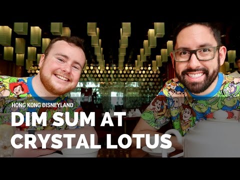 Eating Disney Dim Sum at Hong Kong Disneyland | Crystal Lotus