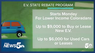 The new state rebate through the Vehicle Exchange Colorado program kicks in on Monday