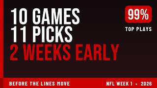 NFL Week 1 Picks 2026 — 11 Best Bets, Two Weeks Before Kickoff