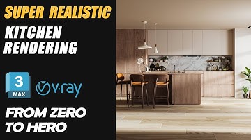 3Ds MAX TUTORIAL: SUPER realistic kitchen design for Advanced | architecture