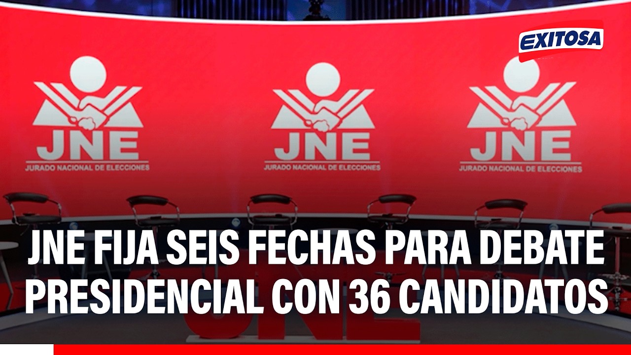 🔴🔵 JNE fija seis fechas para debate presidencial con 36 candidatos ...