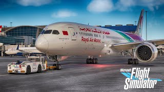 Miami to Casablanca Full Flight | Royal Air Maroc Boeing 787 | MSFS 2020 screenshot 1