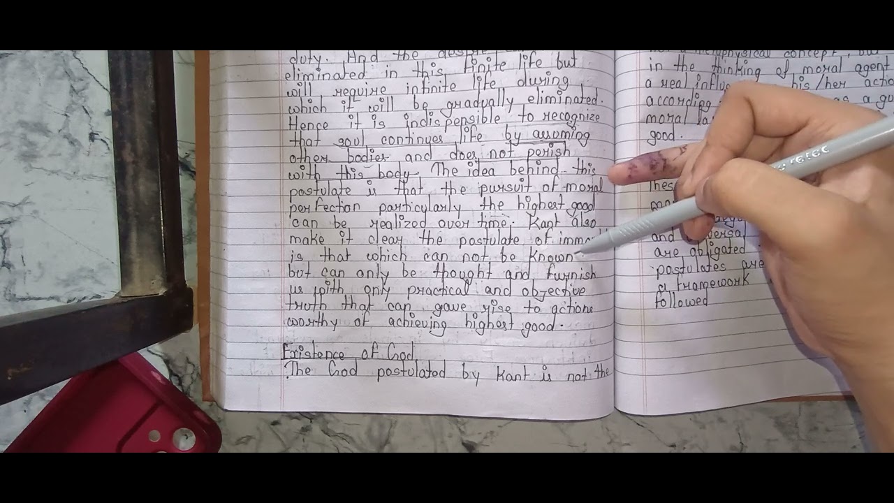 Basic postulates of morality BA part 1