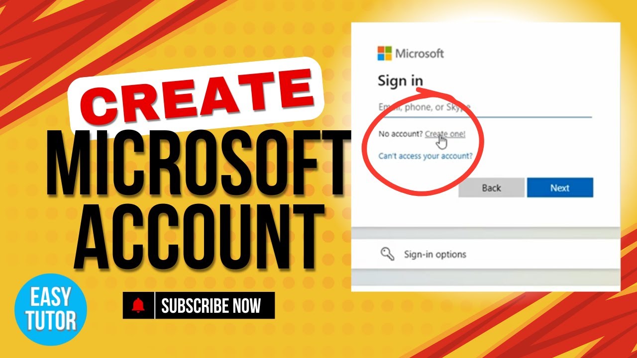 How To Create A Microsoft Account Mobile PC YouTube