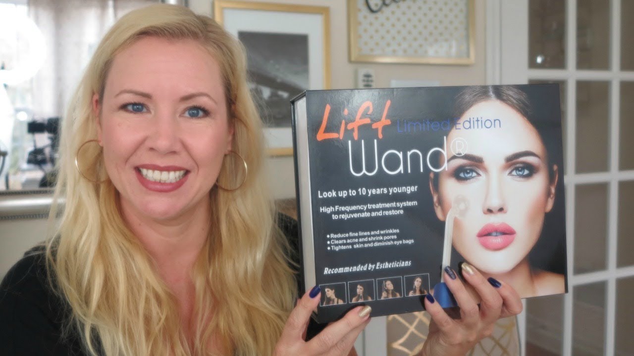 LIFT WAND HIGH FREQUENCY SKIN DEVICE REVIEW & DEMO BEAUTY OVER 40